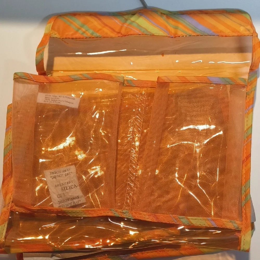Orange Hanging Shower Organizer